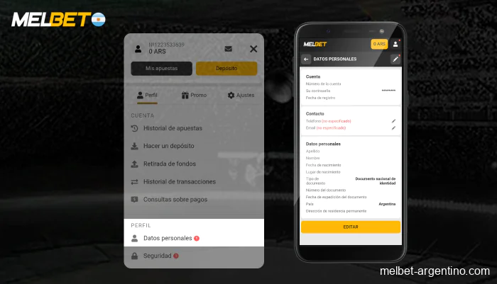 Rellene los datos personales para pasar la verificación, paso 7