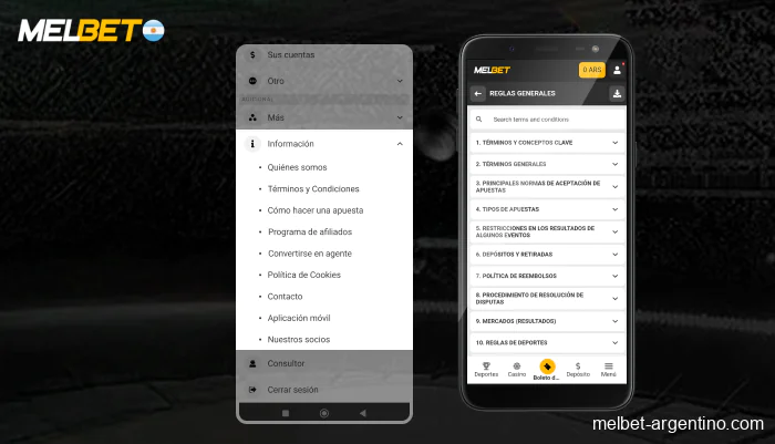 Estudiar las reglas del sitio, paso 9