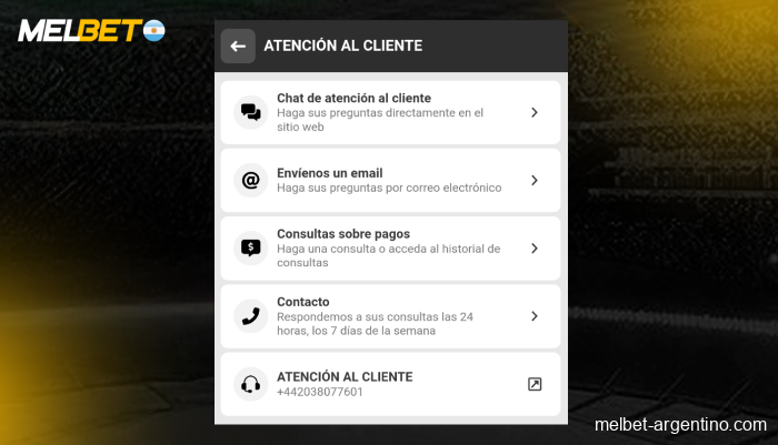 Cómo contactar al soporte de Melbet de forma rápida y sencilla